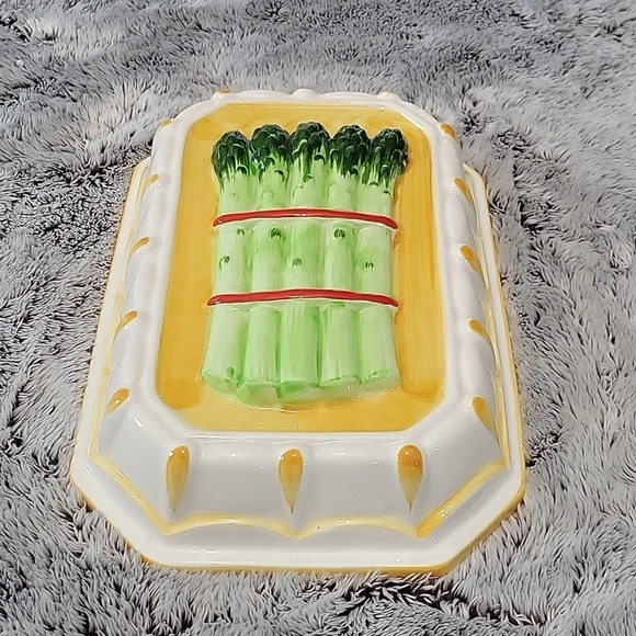 Vintage Sigma made in Japan Asparagus Ceramic Mold, Wall Hanging - Picture 3 of 8